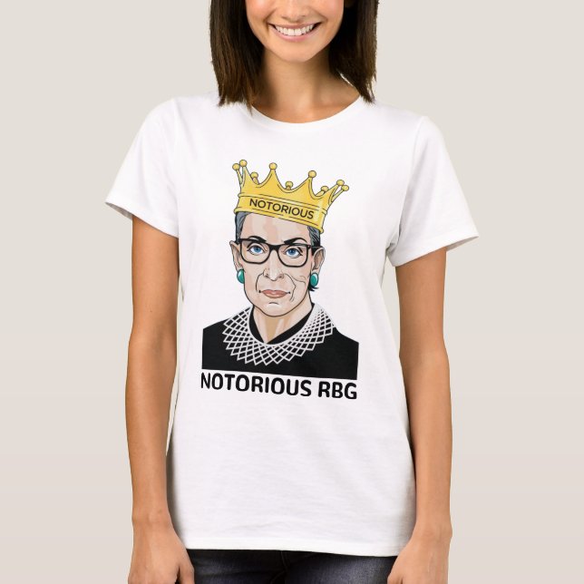 Notorious RBG BLACK - Ruth Bader Ginsburg T-Shirt (Front)