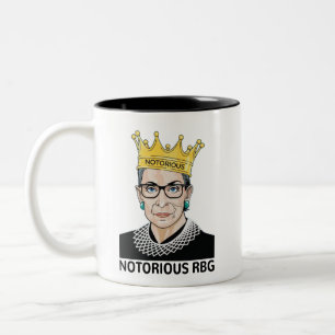 Notorious RBG BLACK - Ruth Bader Ginsburg Two-Tone Coffee Mug