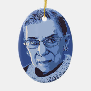 Notorious RBG Ceramic Tree Decoration