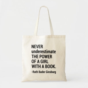 Notorious RBG Gift, Ruth Bader Ginsburg Quote Tote Bag