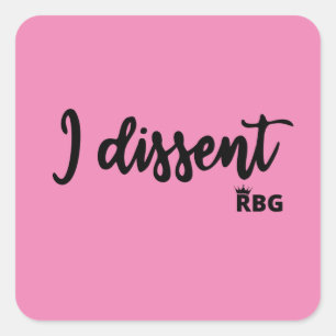 Notorious RBG I DISSENT Sticker