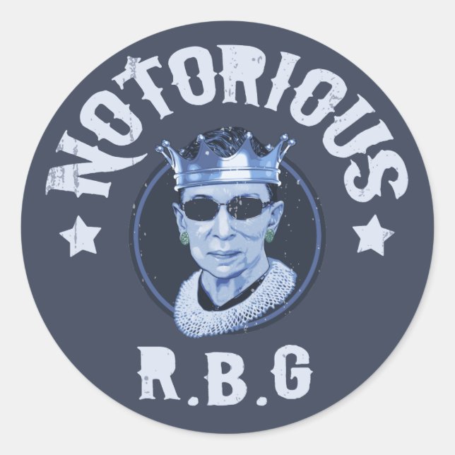Notorious RBG III Classic Round Sticker (Front)