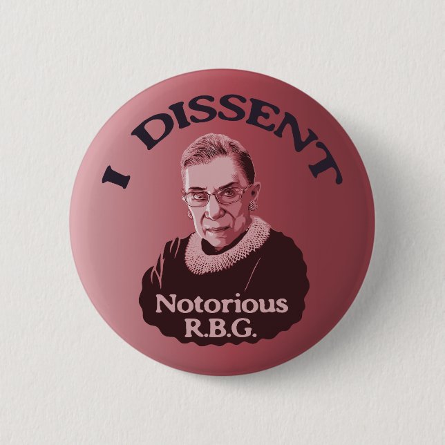 Notorious RBG -p 6 Cm Round Badge (Front)