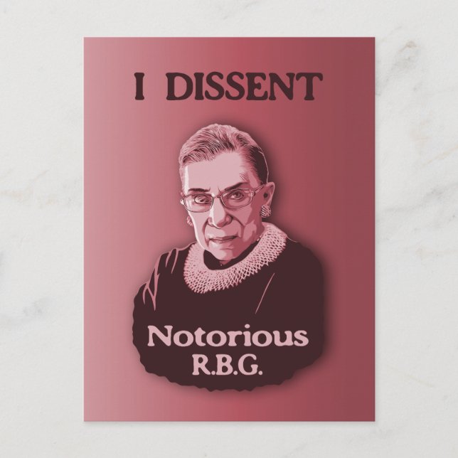 Notorious RBG -p Postcard (Front)