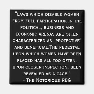 Notorious RBG Quote Magnet