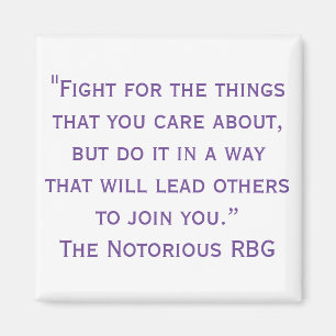 Notorious RBG Quote Magnet