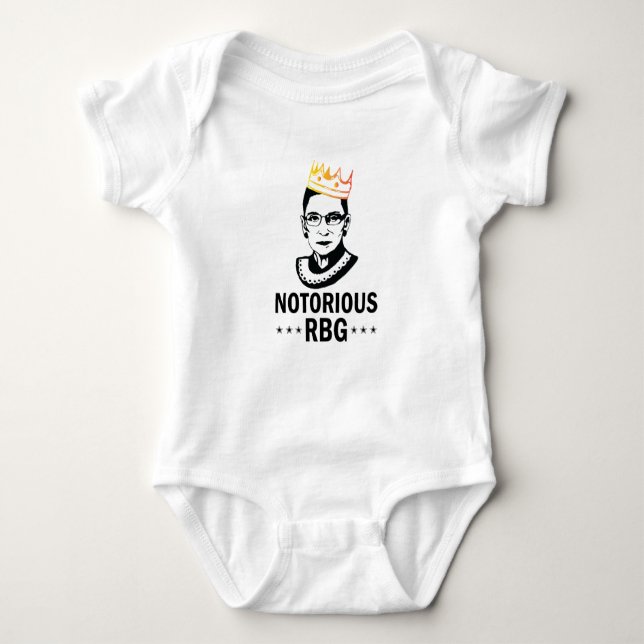 Notorious RBG Ruth Bader Ginsburg Baby Bodysuit (Front)