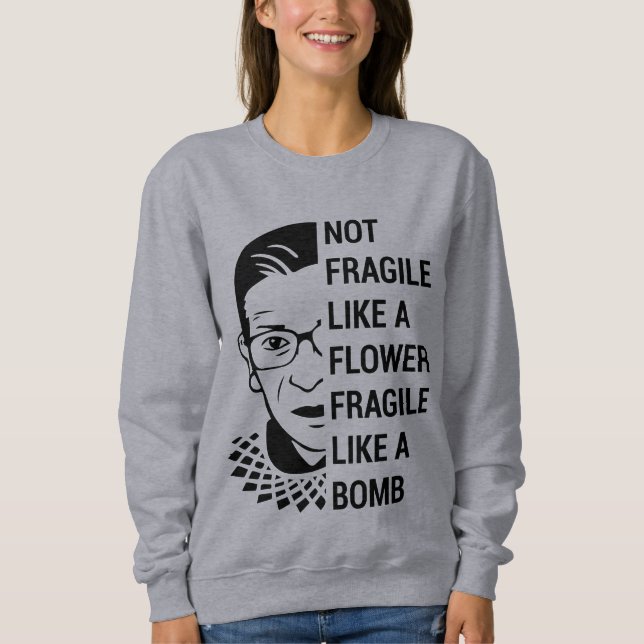 Notorious RBG, Ruth Bader Ginsburg, Feminist RBG Sweatshirt (Front)