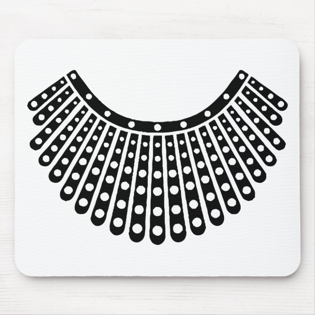 Notorious RBG, Ruth Bader Ginsburg, RBG Collar Mouse Pad (Front)