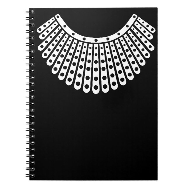 Notorious RBG, Ruth Bader Ginsburg, RBG Collar Notebook (Front)