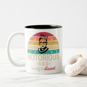 Notorious RBG, Ruth Bader Ginsburg Two-Tone Coffee Mug