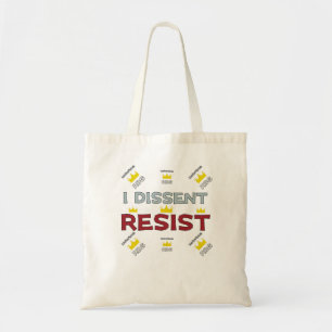 Notorious RBG Supreme Support I Dissent Resist Tote Bag