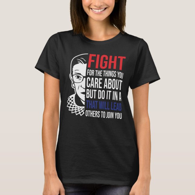 Notorious RBG, Womens March Ruth Bader Ginsburg T-Shirt (Front)