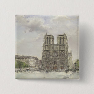 Notre Dame 15 Cm Square Badge