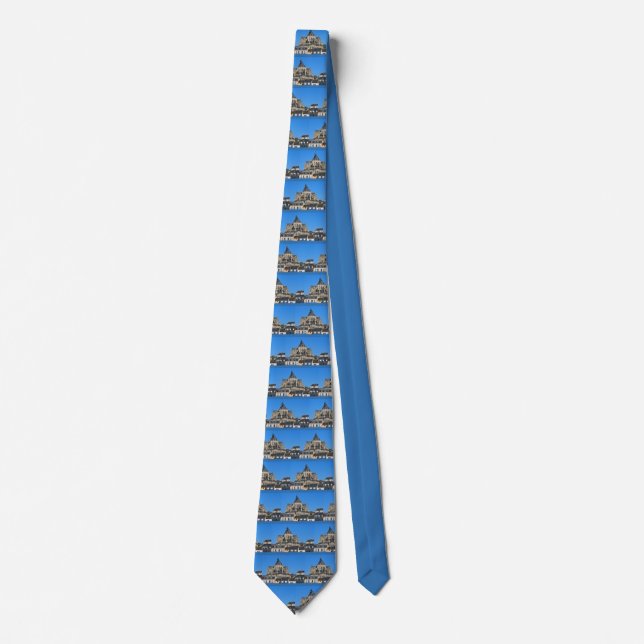 Notre-Dame basilica at Mayenne in France Tie (Front)
