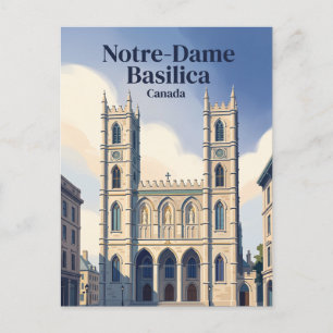 Notre-Dame Basilica Montreal Canada Postcard