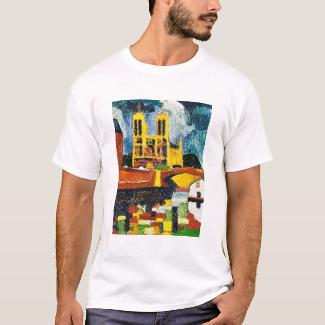 Notre Dame by Henry Lyman Sayen T-Shirt (Front)