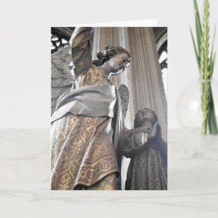 Notre-Dame Cathedral Angel & Child Card