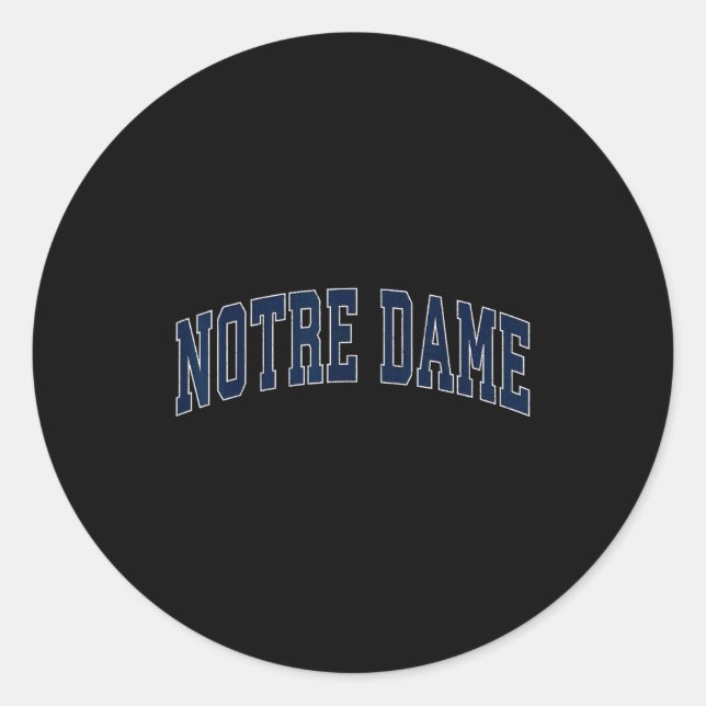 Notre. Dame. Cathedral. Apparel  Classic Round Sticker (Front)