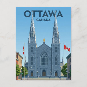 Notre-Dame Cathedral Basilica Canada Postcard