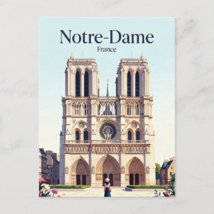 Notre-Dame Cathedral France Postcard