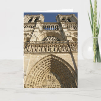 Notre Dame Cathedral in Paris Holiday Card