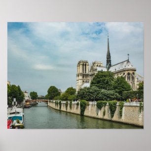 Notre Dame Cathedral in Paris Poster