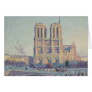 Notre Dame Cathedral Paris France Classic Painting