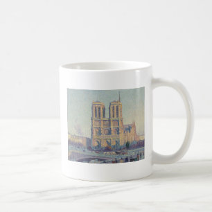 Notre Dame Cathedral Paris France Classic Painting Coffee Mug