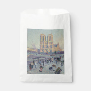 Notre Dame Cathedral Paris France Classic Painting Favour Bag