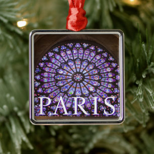 Notre Dame Cathedral   Paris, France Metal Ornament