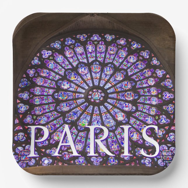 Notre Dame Cathedral | Paris, France Paper Plate (Front)