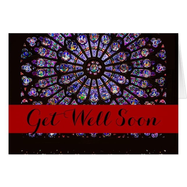 Notre Dame Cathedral Paris Rose Window (Front Horizontal)