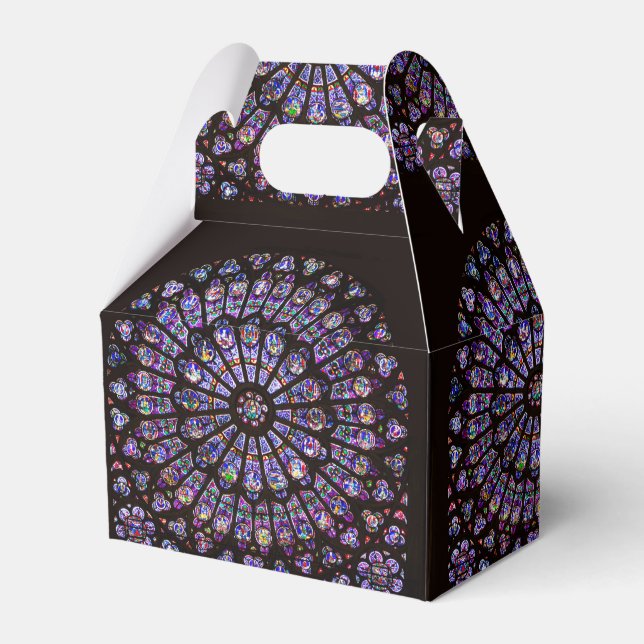 Notre Dame Cathedral Paris Rose Window Favour Box (Front Side)