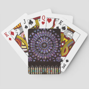 Notre Dame Cathedral Paris Rose Window Playing Cards