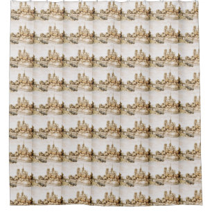 'Notre Dame Cathedral' shower curtain