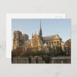 Notre Dame Cathedral Spier, Paris France Postcard