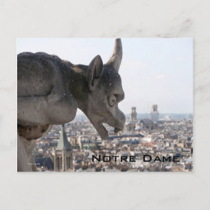 Notre Dame Chimera Postcard
