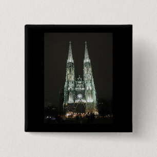 Notre Dame Church 15 Cm Square Badge