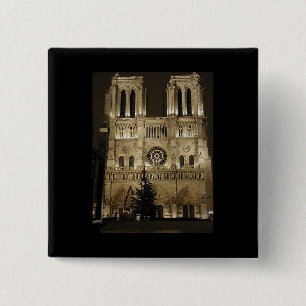 Notre Dame Church 15 Cm Square Badge