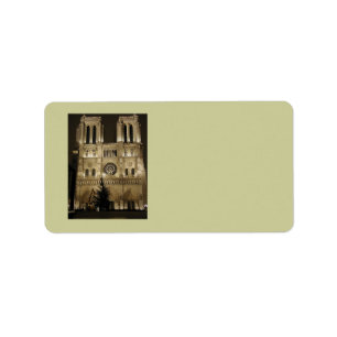 Notre Dame Church Address Label