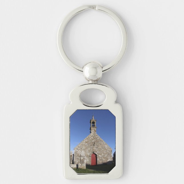 Notre Dame de Bon Voyage in Plogoff Key Ring (Front)