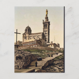 Notre Dame de la Garde I, Marseilles, France class Postcard