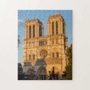Notre Dame de Paris at Golden Hour - Paris, France Jigsaw Puzzle