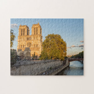 Notre Dame de Paris at Golden Hour - Paris, France Jigsaw Puzzle