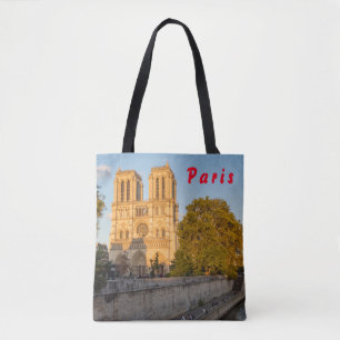 Notre Dame de Paris at Golden Hour - Paris, France Tote Bag