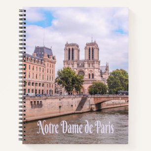 Notre Dame de Paris France Catholic cathedral Notebook