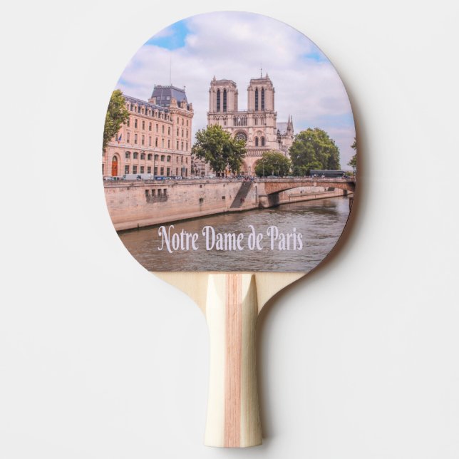 Notre Dame de Paris France Catholic cathedral Ping Pong Paddle (Front)