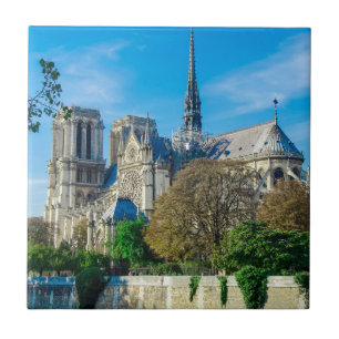 Notre Dame de Paris in France Ceramic Tile