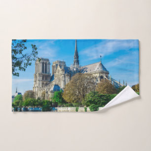 Notre Dame de Paris in France Hand Towel